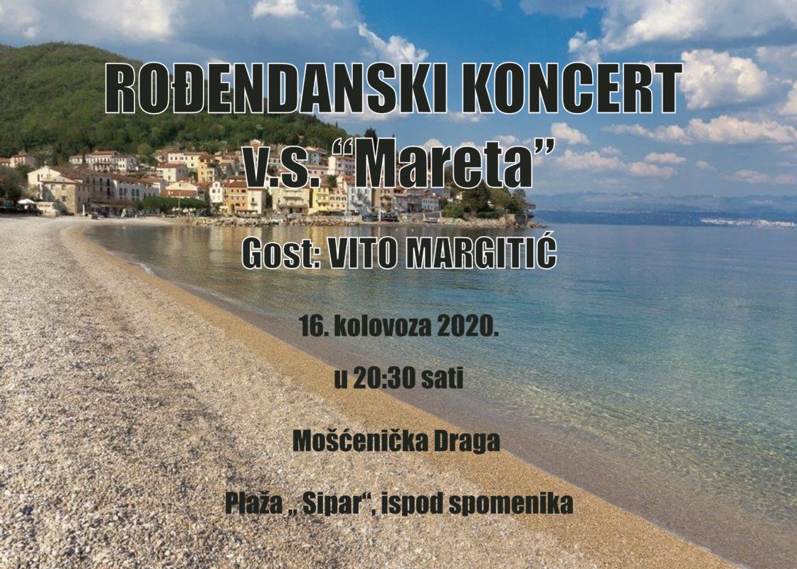 Rođendanski koncert v.s. Mareta, gost: Vito Margitić